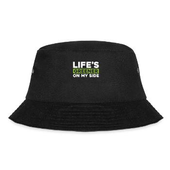 Lawn mower mowing - Bucket Hat - black - Front - Lela (165cm)