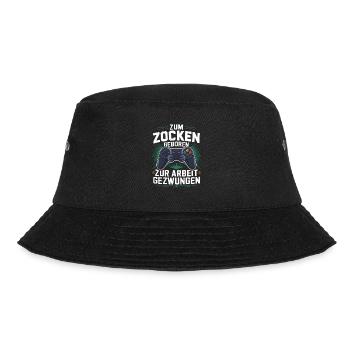 Video Gaming Pc Gamer Zocker Zocken - Bucket Hat - black - Front - Lela (165cm)