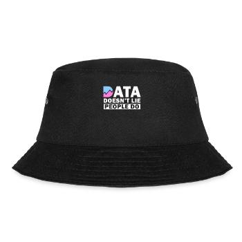 Daten lügen nicht, Menschen machen Datenanalysten - Bucket Hat - Schwarz - Vorne - Lela (165cm)