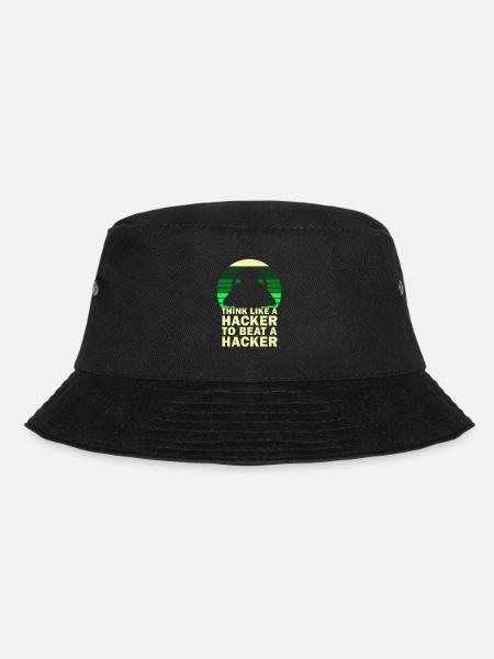 Cybersicherheitsexpertise von ethischen Hackern - Bucket Hat - Schwarz