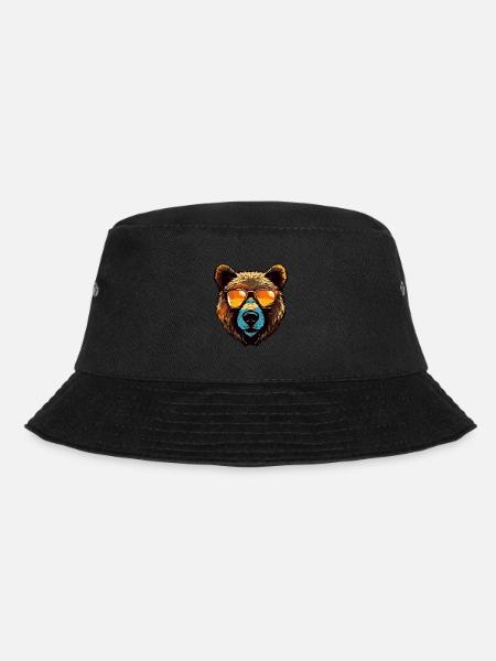 Portrait Tête D’ours Cool - Bob - noir