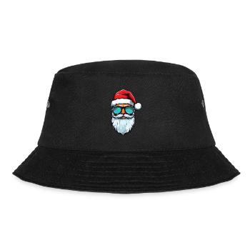 Santa Claus Cool Christmas - Bucket Hat - black - Front - Lela (165cm)