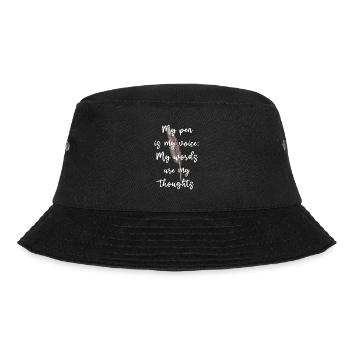 Poetry Slam Schriftsteller Poet Literatur Slam - Bucket Hat - Schwarz - Vorne - Lela (165cm)