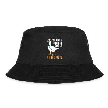 Worlds Silliest Goose On The Loose - Bucket Hat - black - Front - Lela (165cm)