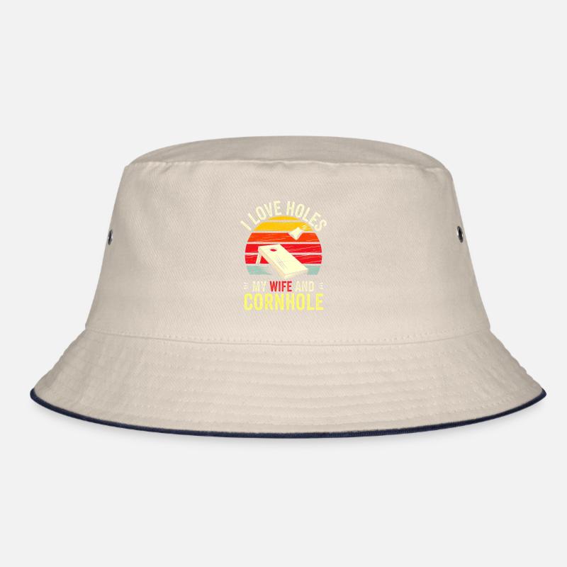 Humor Mann Ehemann Cornhole Spieler Bucket Hat