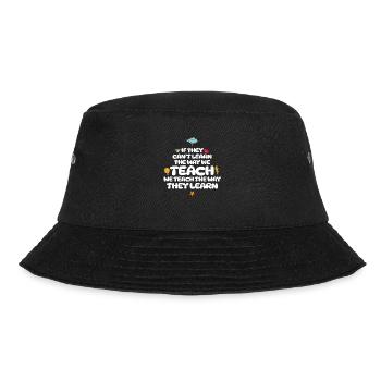 Autismus-Bewusstsein SPED Lehrer lernen - Bucket Hat - Schwarz - Vorne - Lela (165cm)