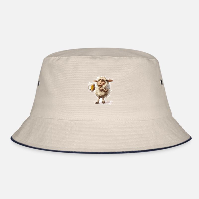 Schaf Bier Lustig Bucket Hat