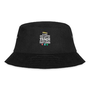 Autismus-Bewusstsein SPED Lehrer lernen - Bucket Hat - Schwarz - Vorne - Lela (165cm)