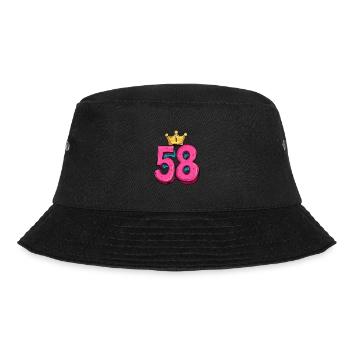 58 Number Krone - Bucket Hat - black - Front - Lela (165cm)
