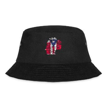 Taíno spiegelt den Stolz seiner karibischen Abstammung wider - Bucket Hat - Schwarz - Vorne - Lela (165cm)