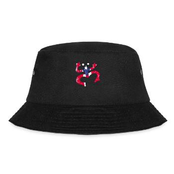 Taíno spiegelt den Stolz seiner karibischen Abstammung wider - Bucket Hat - Schwarz - Vorne - Lela (165cm)