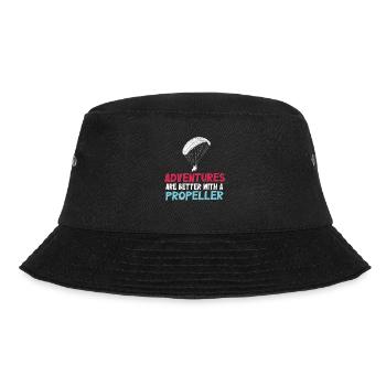 Adventures Are Better With A Propeller - Bucket Hat - black - Front - Lela (165cm)