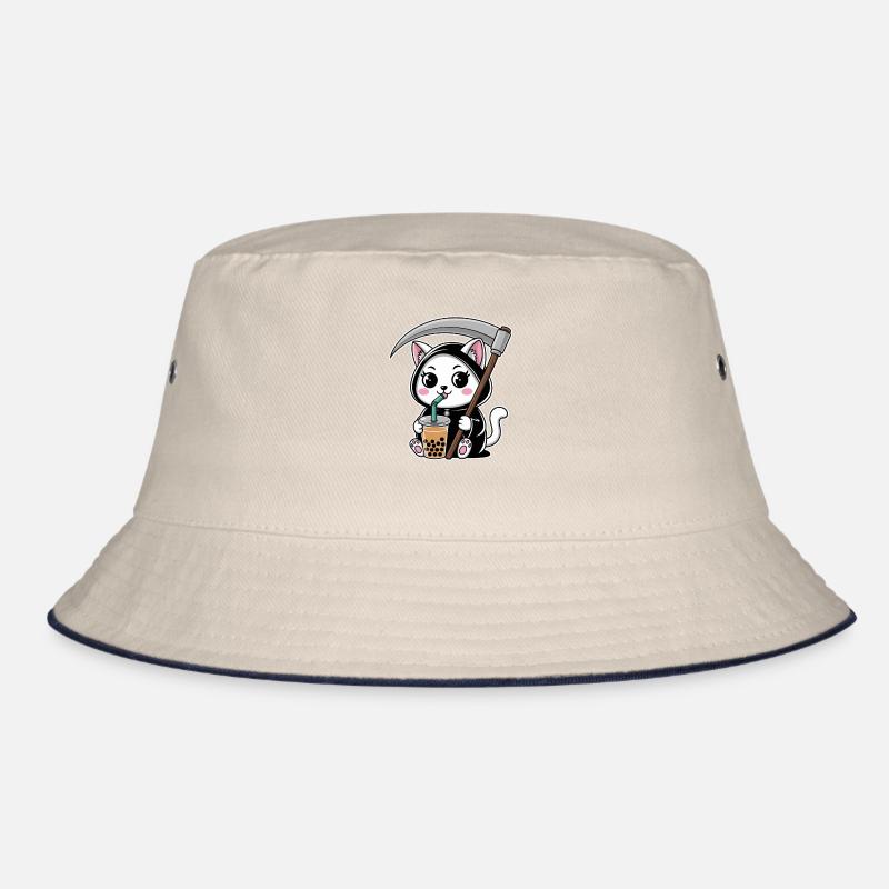 Sensenmann Anime Katze Kirschblüte Bucket Hat
