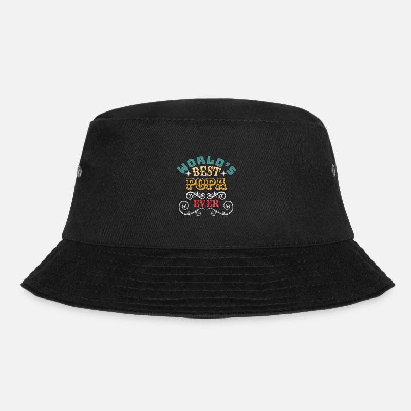 Worlds Best Popa Ever - Bucket Hat - Schwarz