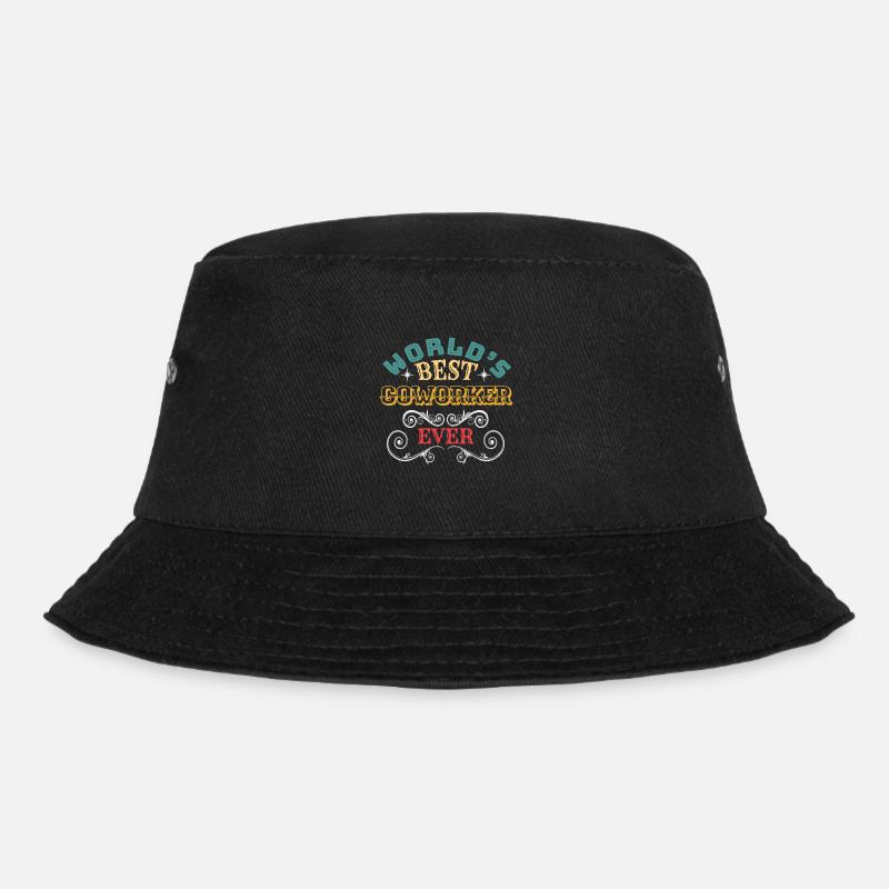 Worlds Best Coworker Ever - Bucket Hat - Schwarz