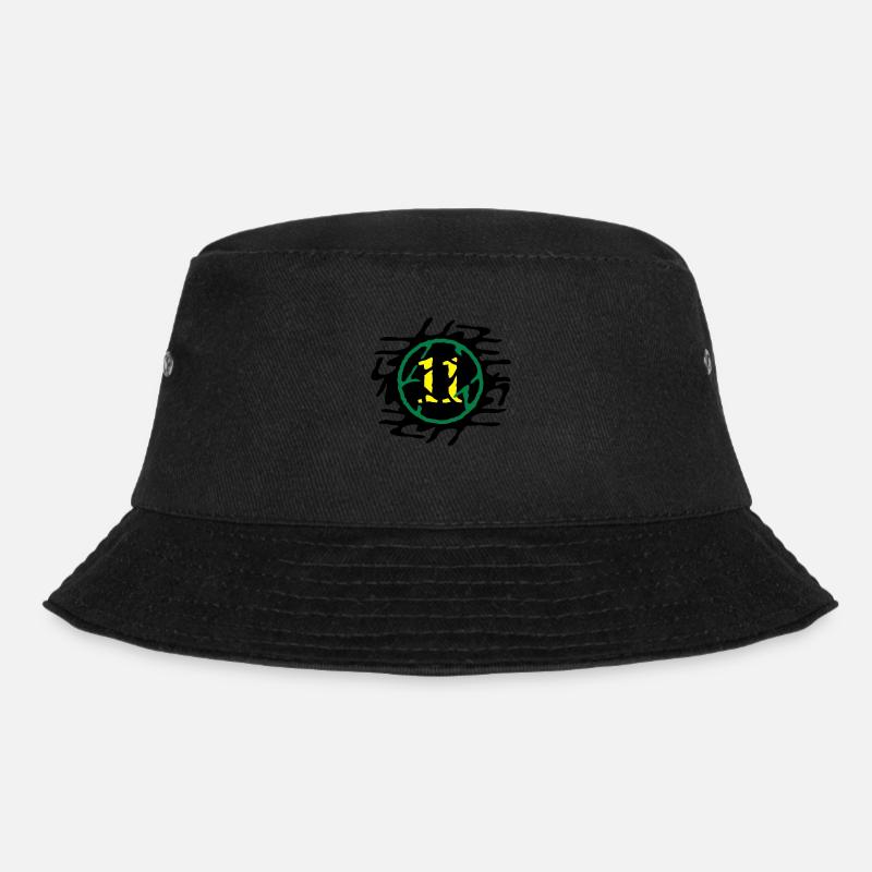 11_klecks_broken_vec_3en - Bucket Hat - black