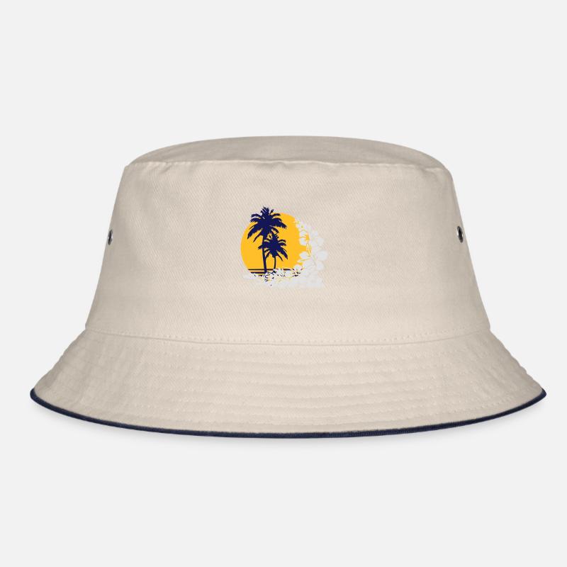 palm sunset Bucket Hat