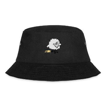 Piss Schaf - Bucket Hat - Schwarz - Vorne - Lela (165cm)
