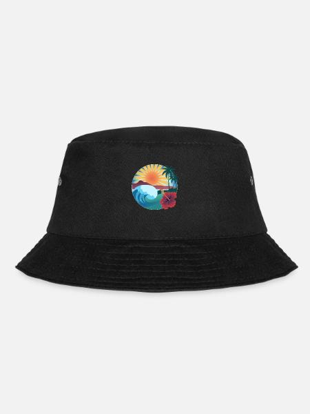 Vibes of Hawaii - Bucket Hat - Schwarz