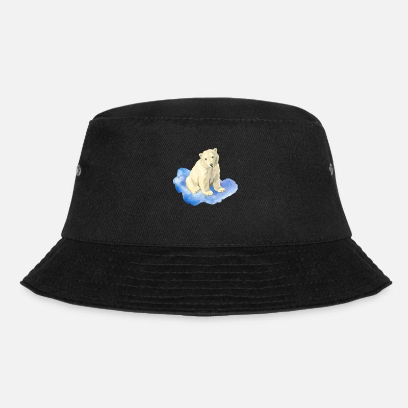 Eisbär - Bucket Hat - Schwarz