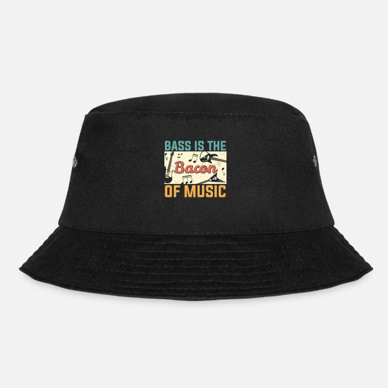 La basse est le bacon de Music Guitar Player - Bob - noir