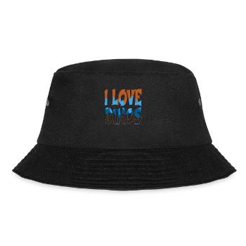 statement birthday present bicycle ride green rex - Bucket Hat - Schwarz - Vorne - Lela (165cm)