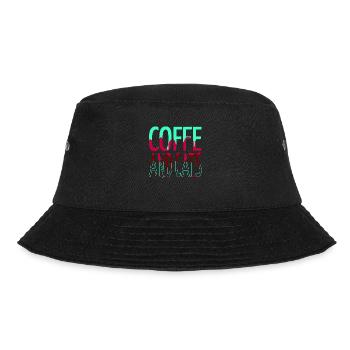 gift business cat tshirts coffee cup aww - Bucket Hat - black - Front - Lela (165cm)
