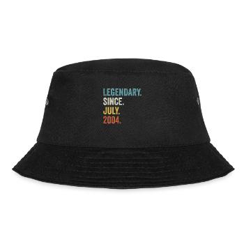 Legendary Since July 2004 18. Geburtstag - Bucket Hat - Schwarz - Vorne - Lela (165cm)