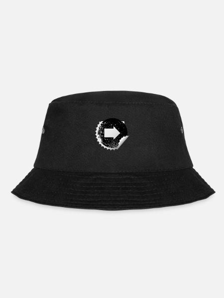 Sticker Arrow - Bucket Hat - black