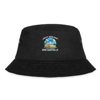 Leicht abgelenkt durch eine Baustelle - Bucket Hat - Schwarz - Vorne - Lela (165cm)