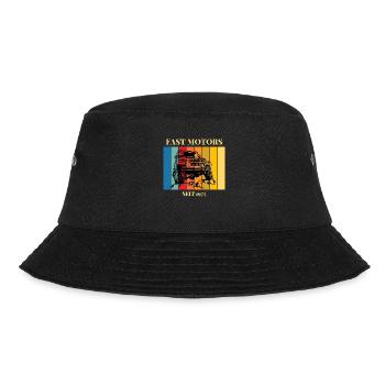 Fast Motors - Bucket Hat - Schwarz - Vorne - Lela (165cm)