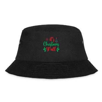 Es ist Weihnachten und alles - Weihnachtshumor - Bucket Hat - Schwarz - Vorne - Lela (165cm)