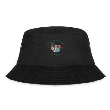 Merry Christmas and relax / Weihnachten Faultier - Bucket Hat - black - Front - Lela (165cm)