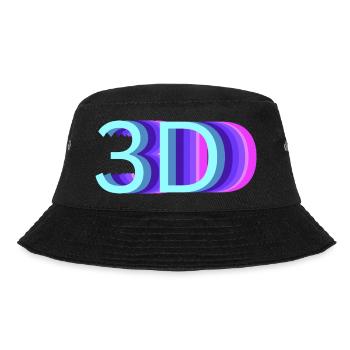 3D - Bucket Hat - Schwarz - Hinten - Lela (165cm)