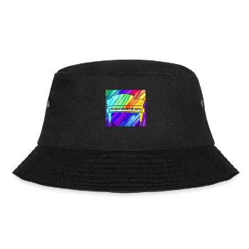 Piano in front of rainbow - Bucket Hat - black - Front - Lela (165cm)