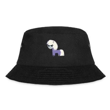 Lila das kleine Pony - Bucket Hat - Schwarz - Vorne - Lela (165cm)