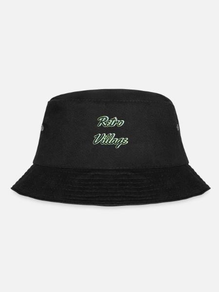 Retro village - Bucket Hat - Schwarz