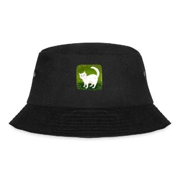 cute cat - Bucket Hat - black - Front - Lela (165cm)
