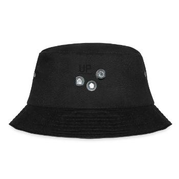 nach oben mit Handbetätigung - Bucket Hat - Schwarz - Vorne - Lela (165cm)