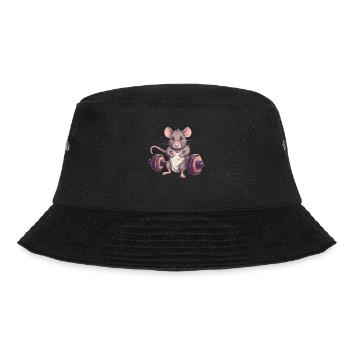 Gym Ratte - Bucket Hat - Schwarz - Vorne - Lela (165cm)