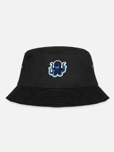 Meerestiere - Bucket Hat - Schwarz