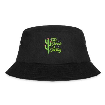 Go climb a Cactus - Bucket Hat - Schwarz - Vorne - Lela (165cm)