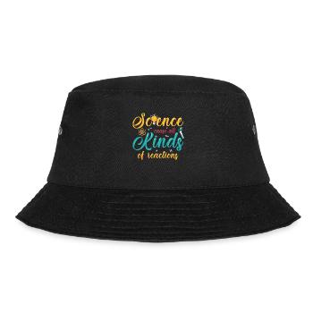 Science Cause All Kinds Of Reactions - Bucket Hat - Schwarz - Vorne - Lela (165cm)