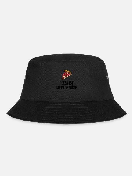 Pizza is my vegetable - Bucket Hat - black