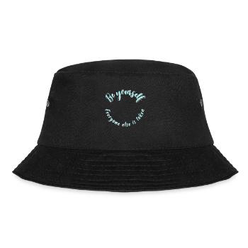 Sei du selbst - Bucket Hat - Schwarz - Vorne - Lela (165cm)