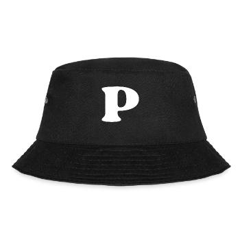 Letter p - Bucket Hat - black - Front - Lela (165cm)