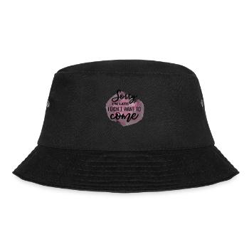 Funny Sacastic Quote - Bucket Hat - black - Front - Lela (165cm)