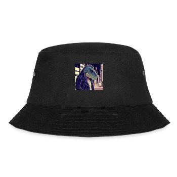 Dinosaurier Japan Tokio - Bucket Hat - Schwarz - Vorne - Lela (165cm)