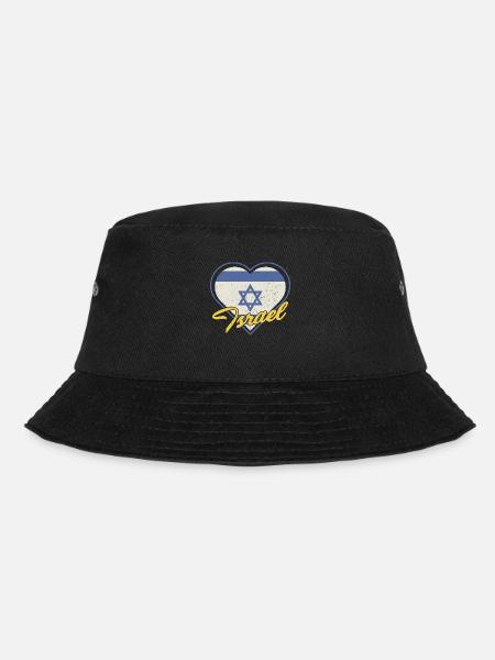 Jerusalem Davidstern Israel Flagge - Bucket Hat - Schwarz