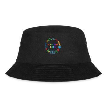 Schulkind 2024 ABC - Bucket Hat - Schwarz - Vorne - Lela (165cm)